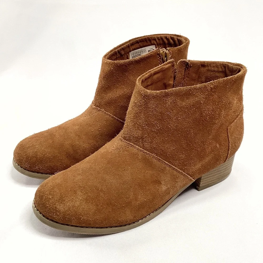 Toms Suede Ankle Booties Size 5